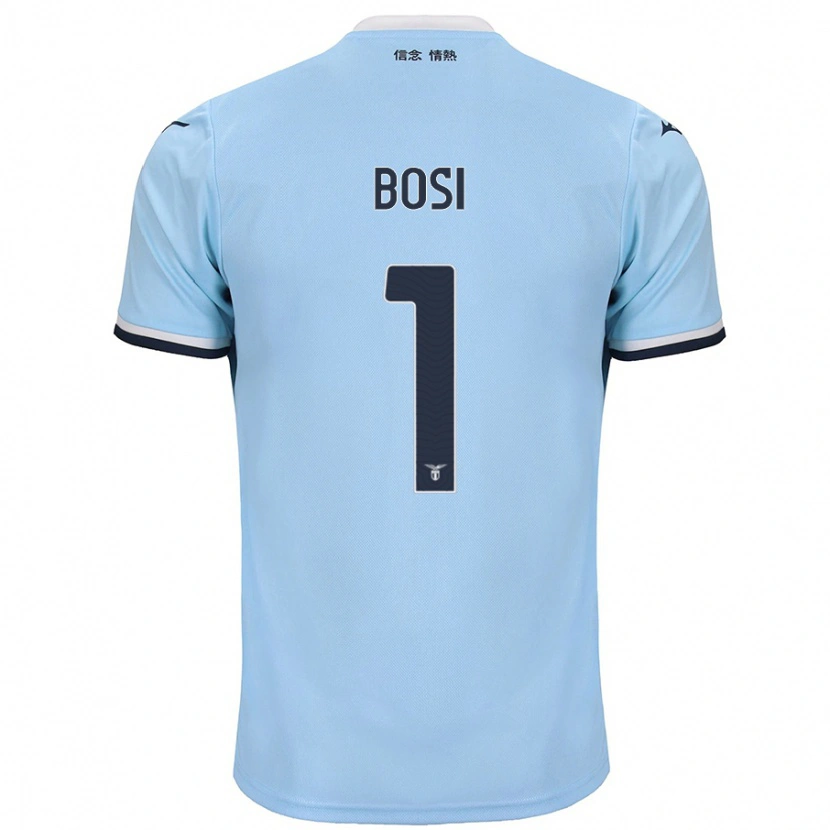 Danxen Kinderen Gioele Bosi #1 Blauw Thuisshirt Thuistenue 2024/25 T-Shirt