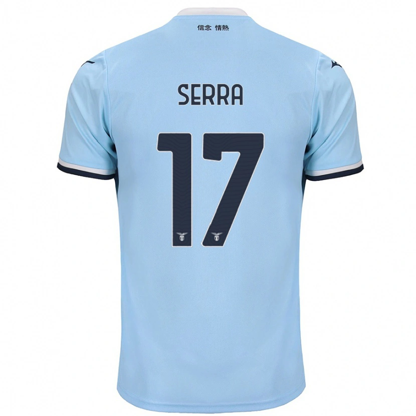 Danxen Kinderen Federico Serra #17 Blauw Thuisshirt Thuistenue 2024/25 T-Shirt