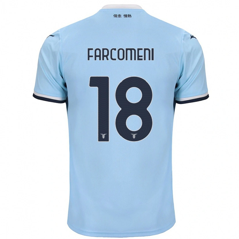 Danxen Kinderen Valerio Farcomeni #18 Blauw Thuisshirt Thuistenue 2024/25 T-Shirt