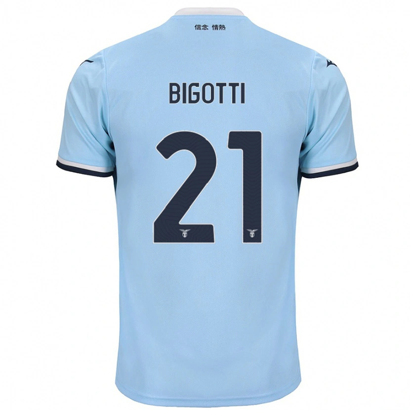 Danxen Kinderen Massimo Bigotti #21 Blauw Thuisshirt Thuistenue 2024/25 T-Shirt