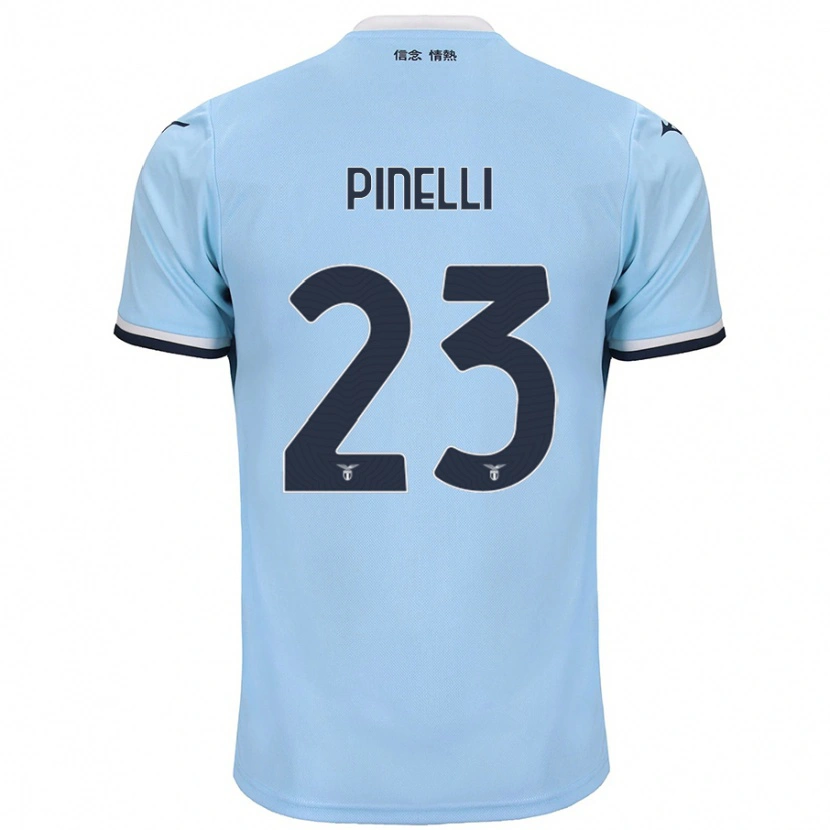 Danxen Kinderen Pietro Pinelli #23 Blauw Thuisshirt Thuistenue 2024/25 T-Shirt