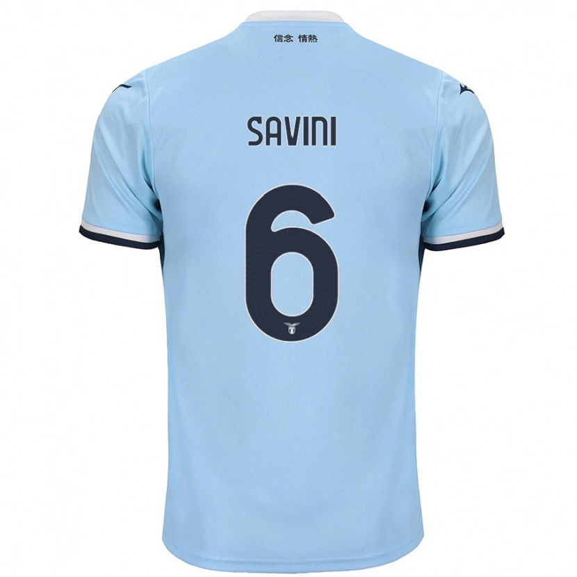 Danxen Kinderen Federica Savini #6 Blauw Thuisshirt Thuistenue 2024/25 T-Shirt