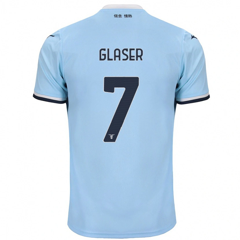 Danxen Kinderen Julia Glaser #7 Blauw Thuisshirt Thuistenue 2024/25 T-Shirt