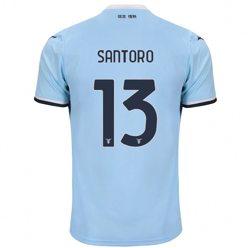 Danxen Kinderen Martina Santoro #13 Blauw Thuisshirt Thuistenue 2024/25 T-Shirt