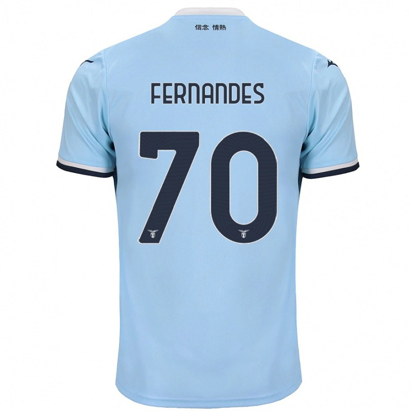 Danxen Kinderen Saná Fernandes #70 Blauw Thuisshirt Thuistenue 2024/25 T-Shirt