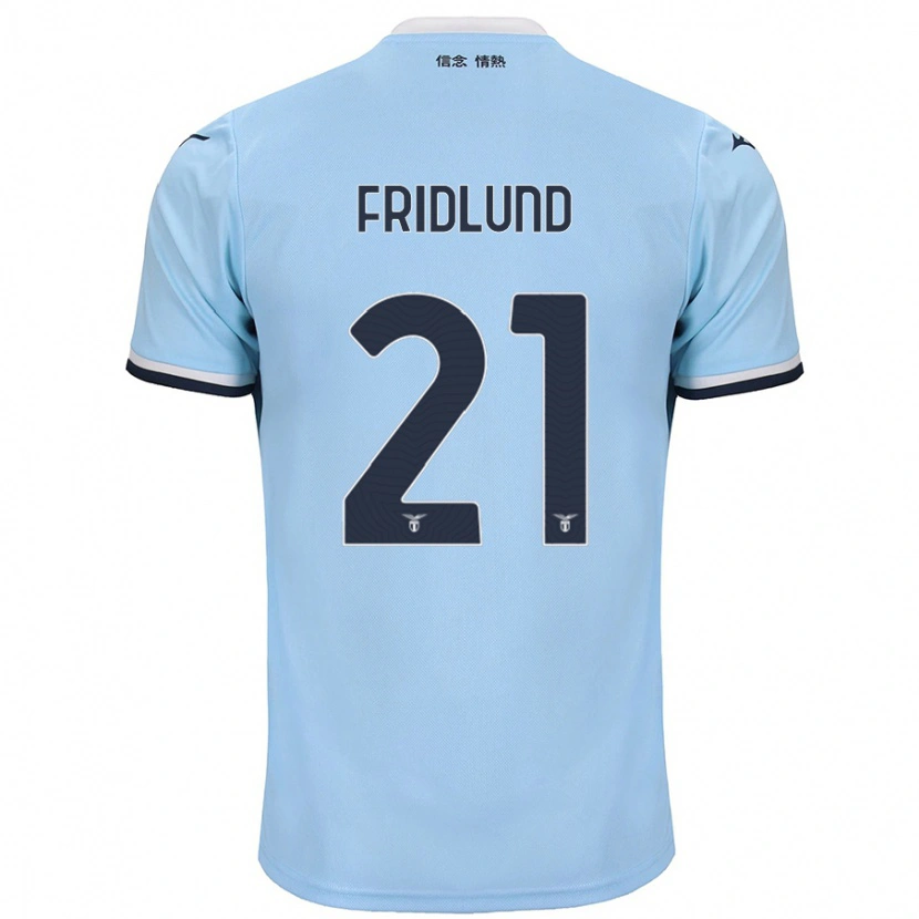 Danxen Kinderen Johanne Fridlund #21 Blauw Thuisshirt Thuistenue 2024/25 T-Shirt