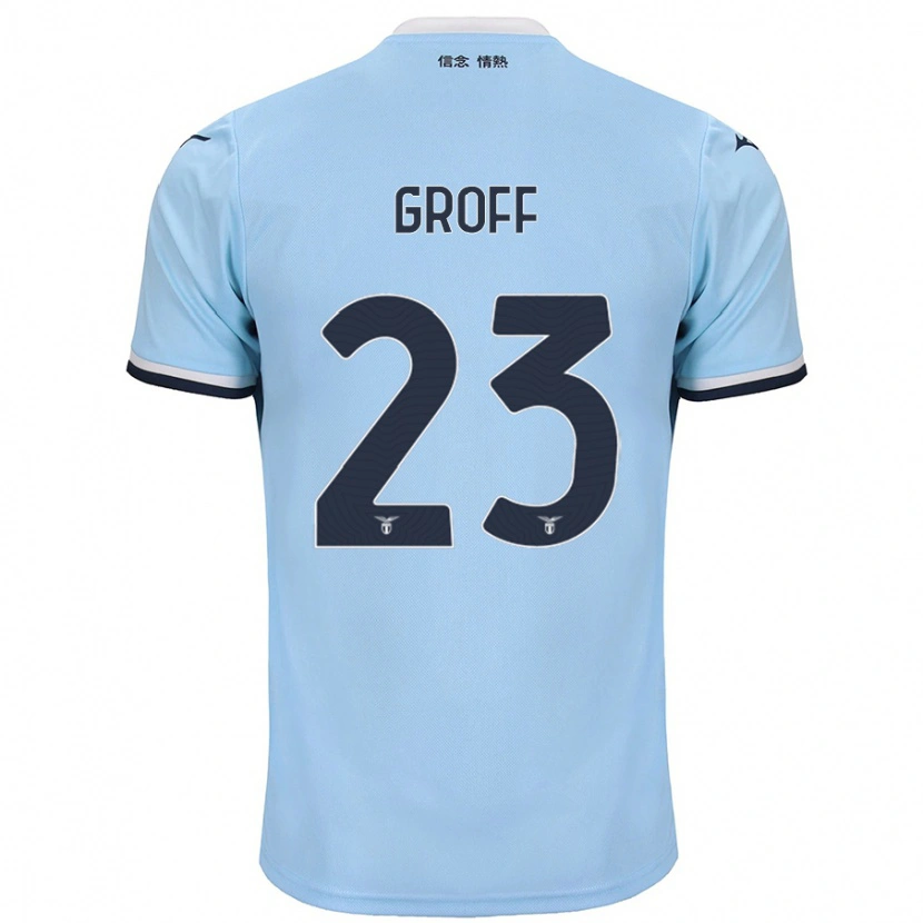 Danxen Kinderen Chiara Groff #23 Blauw Thuisshirt Thuistenue 2024/25 T-Shirt