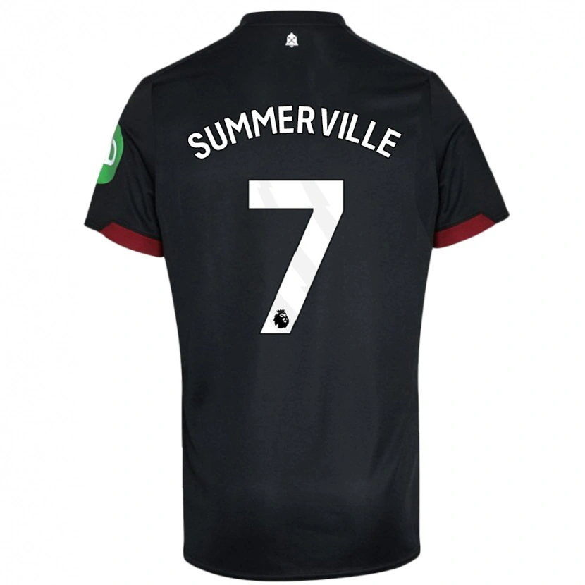 Danxen Kinderen Crysencio Summerville #7 Zwart Wit Uitshirt Uittenue 2024/25 T-Shirt