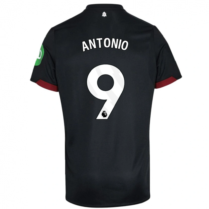 Danxen Kinderen Michail Antonio #9 Zwart Wit Uitshirt Uittenue 2024/25 T-Shirt