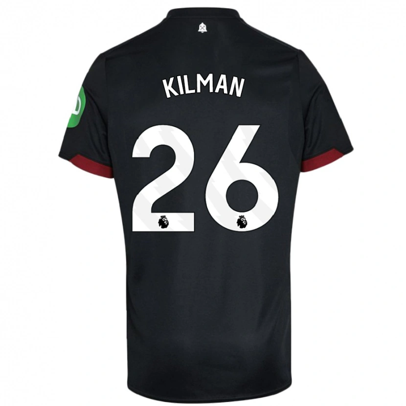 Danxen Kinderen Max Kilman #26 Zwart Wit Uitshirt Uittenue 2024/25 T-Shirt