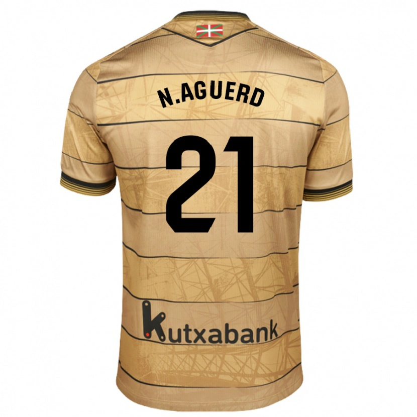 Danxen Kinderen Nayef Aguerd #21 Zwart Wit Uitshirt Uittenue 2024/25 T-Shirt