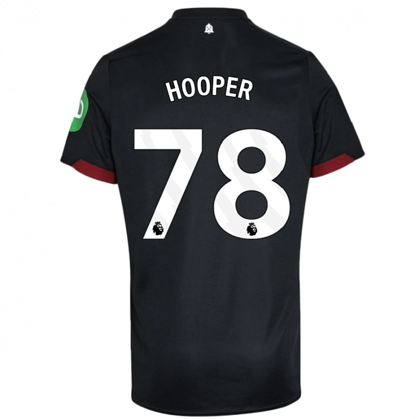 Danxen Kinderen Finley Hooper #78 Zwart Wit Uitshirt Uittenue 2024/25 T-Shirt