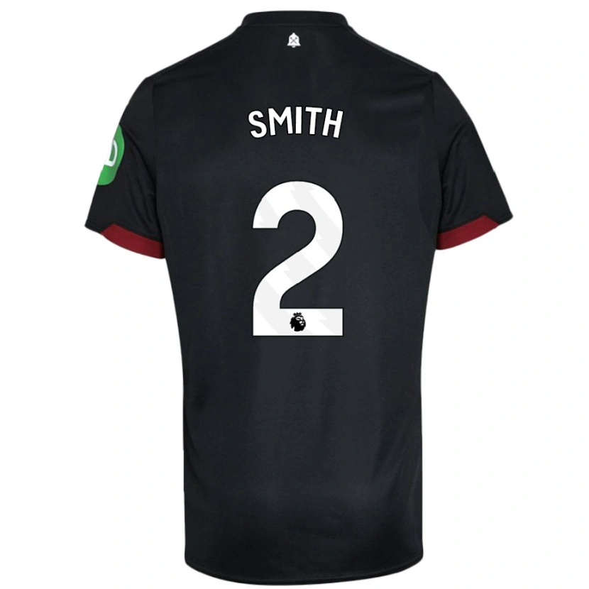 Danxen Kinderen Kirsty Smith #2 Zwart Wit Uitshirt Uittenue 2024/25 T-Shirt