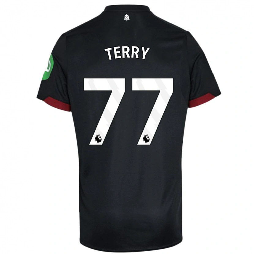 Danxen Kinderen Mason Terry #77 Zwart Wit Uitshirt Uittenue 2024/25 T-Shirt