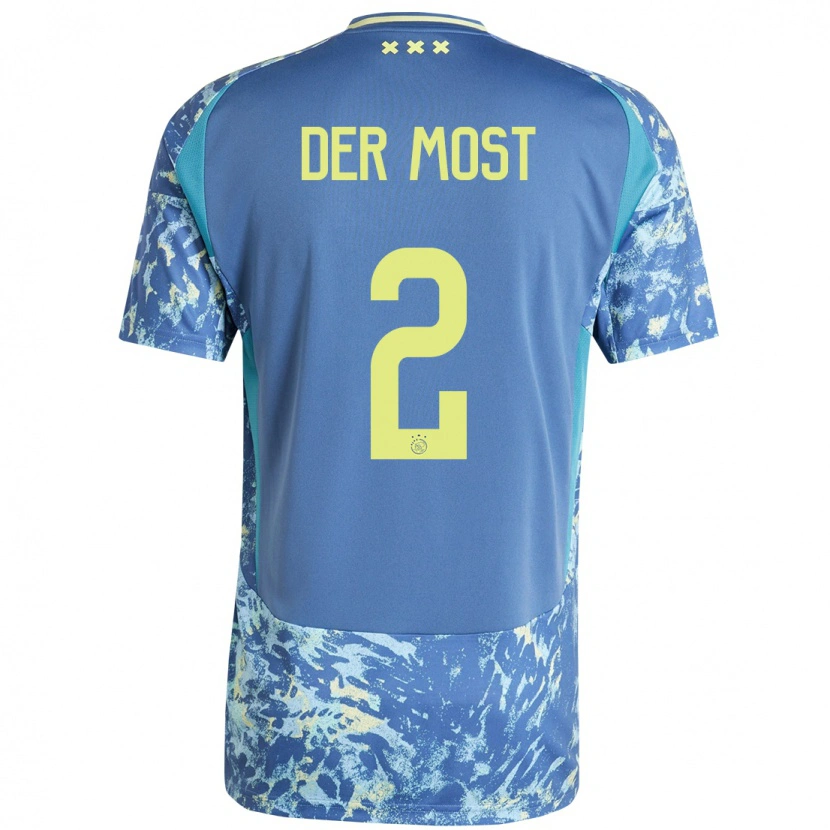 Danxen Kinderen Liza Van Der Most #2 Grijs Blauw Geel Uitshirt Uittenue 2024/25 T-Shirt