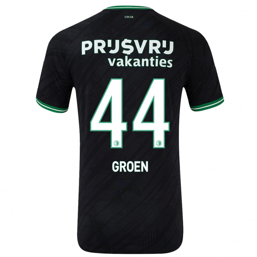 Danxen Kinderen Nesto Groen #44 Zwart Groen Uitshirt Uittenue 2024/25 T-Shirt