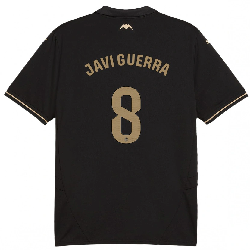 Danxen Kinderen Javi Guerra #8 Zwart Uitshirt Uittenue 2024/25 T-Shirt