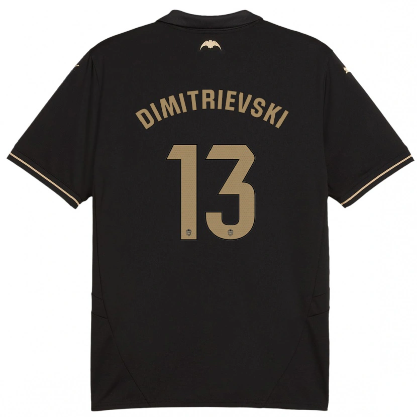 Danxen Kinderen Stole Dimitrievski #13 Zwart Uitshirt Uittenue 2024/25 T-Shirt