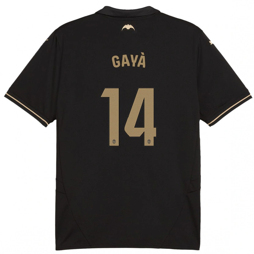 Danxen Kinderen José Gayà #14 Zwart Uitshirt Uittenue 2024/25 T-Shirt