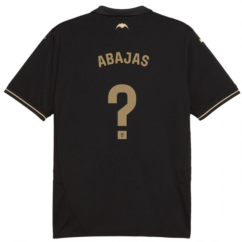 Danxen Kinderen Rodrigo Abajas #0 Zwart Uitshirt Uittenue 2024/25 T-Shirt