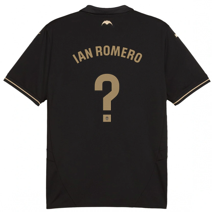 Danxen Kinderen Ian Romero #0 Zwart Uitshirt Uittenue 2024/25 T-Shirt