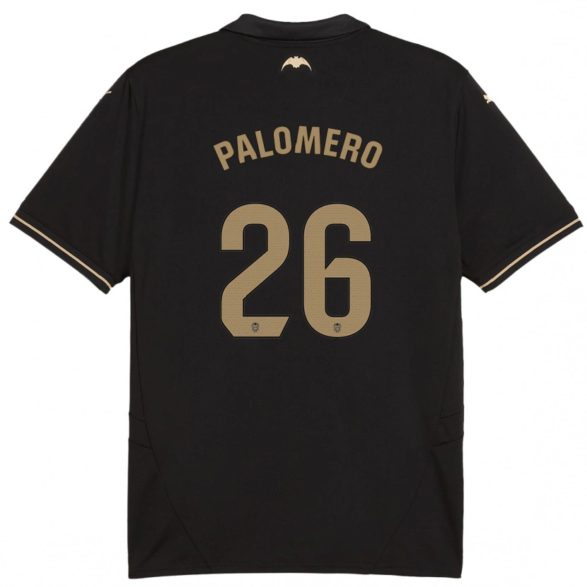 Danxen Kinderen Marc Palomero #26 Zwart Uitshirt Uittenue 2024/25 T-Shirt