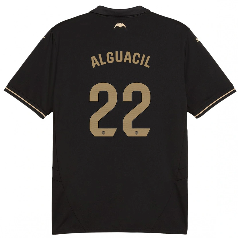 Danxen Kinderen Ainhoa Alguacil #22 Zwart Uitshirt Uittenue 2024/25 T-Shirt