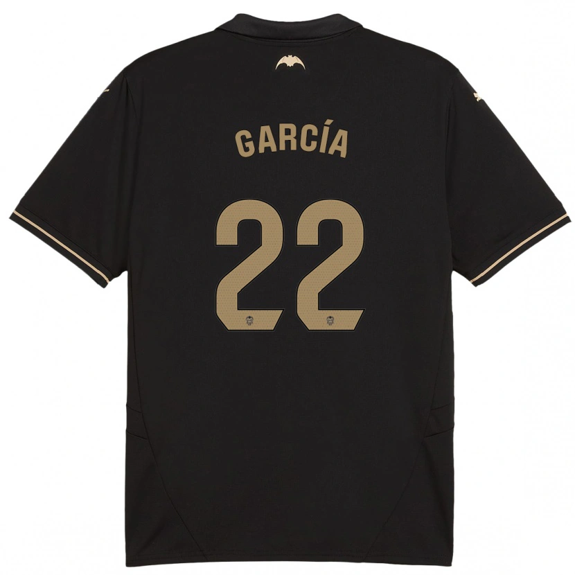 Danxen Kinderen Azael García #22 Zwart Uitshirt Uittenue 2024/25 T-Shirt