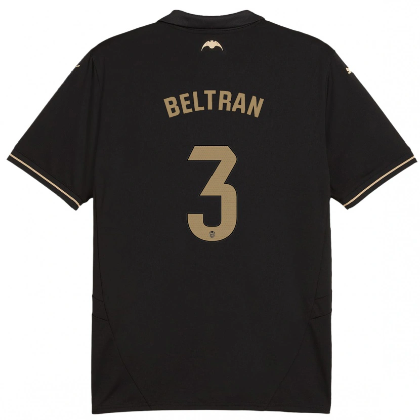 Danxen Kinderen Bea Beltran #3 Zwart Uitshirt Uittenue 2024/25 T-Shirt