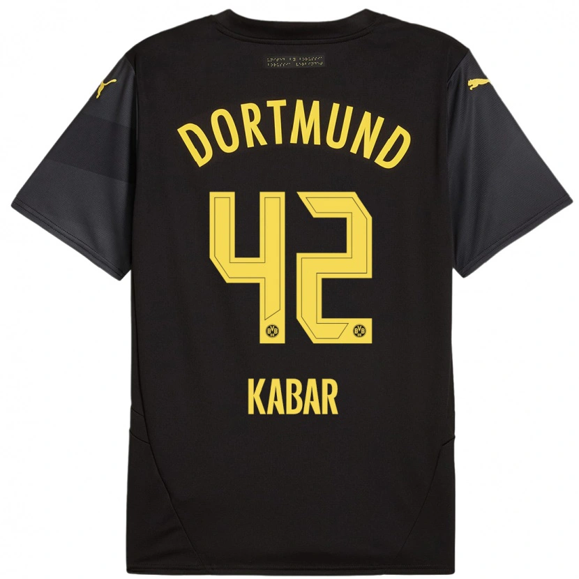 Danxen Kinderen Almugera Kabar #42 Zwart Geel Uitshirt Uittenue 2024/25 T-Shirt