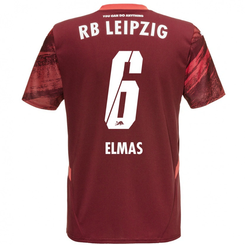 Danxen Kinderen Eljif Elmas #6 Bordeauxrood Uitshirt Uittenue 2024/25 T-Shirt