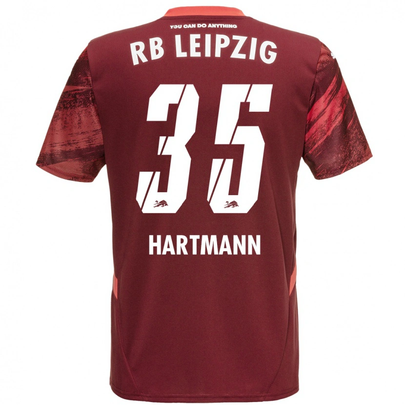 Danxen Kinderen Fabrice Hartmann #35 Bordeauxrood Uitshirt Uittenue 2024/25 T-Shirt