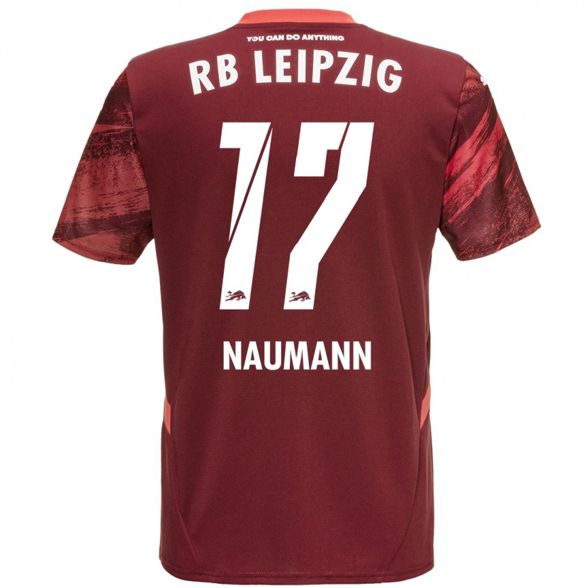 Danxen Kinderen Carlos Naumann #17 Bordeauxrood Uitshirt Uittenue 2024/25 T-Shirt