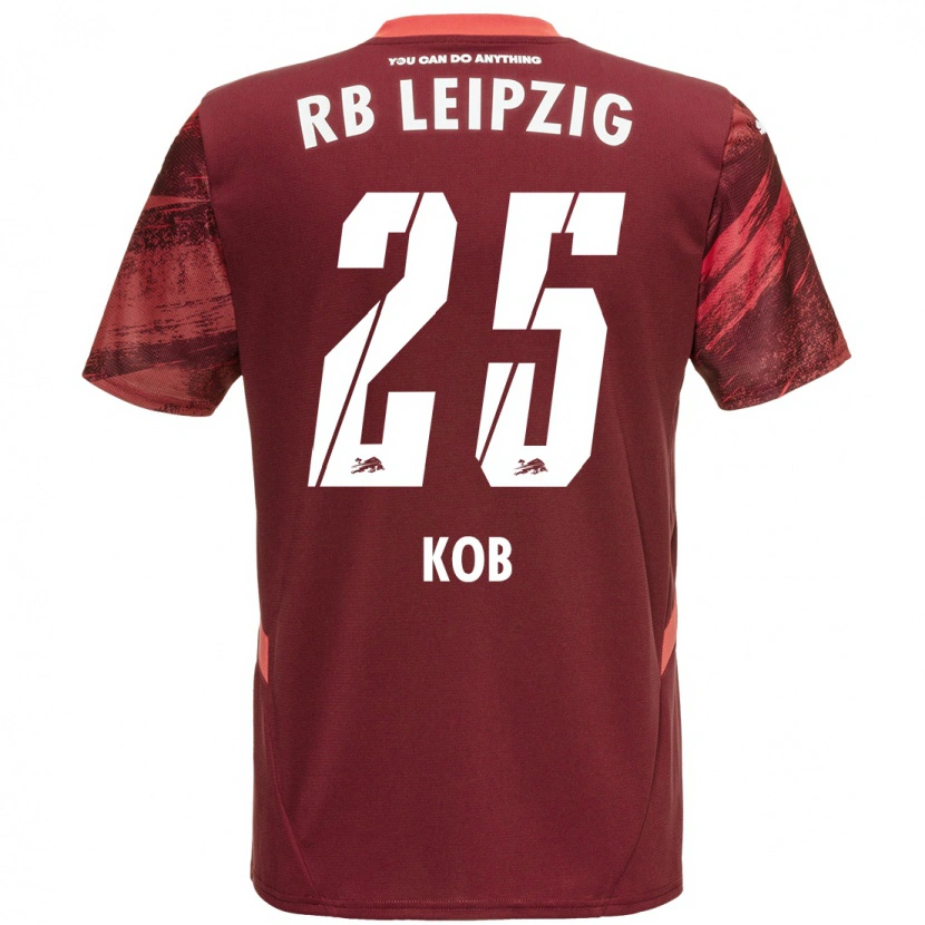 Danxen Kinderen Leon Koß #25 Bordeauxrood Uitshirt Uittenue 2024/25 T-Shirt