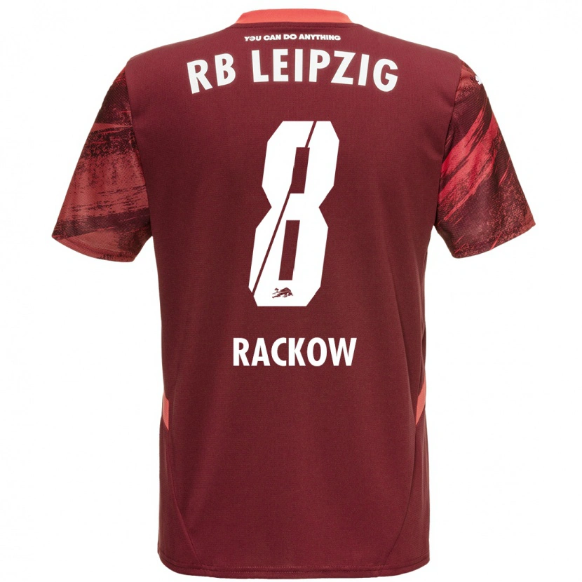 Danxen Kinderen Gianna Rackow #8 Bordeauxrood Uitshirt Uittenue 2024/25 T-Shirt