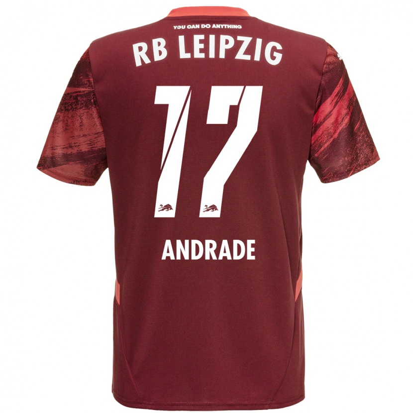 Danxen Kinderen Lydia Andrade #17 Bordeauxrood Uitshirt Uittenue 2024/25 T-Shirt