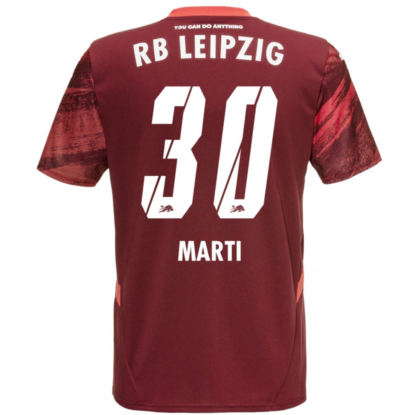 Danxen Kinderen Lara Marti #30 Bordeauxrood Uitshirt Uittenue 2024/25 T-Shirt