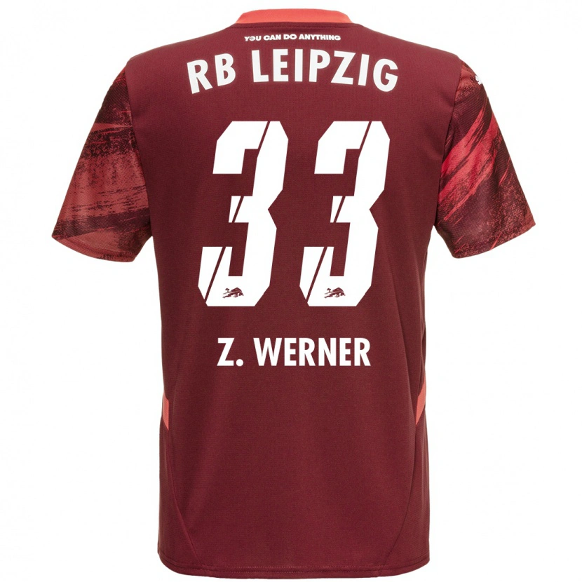 Danxen Kinderen Zoé Werner #33 Bordeauxrood Uitshirt Uittenue 2024/25 T-Shirt