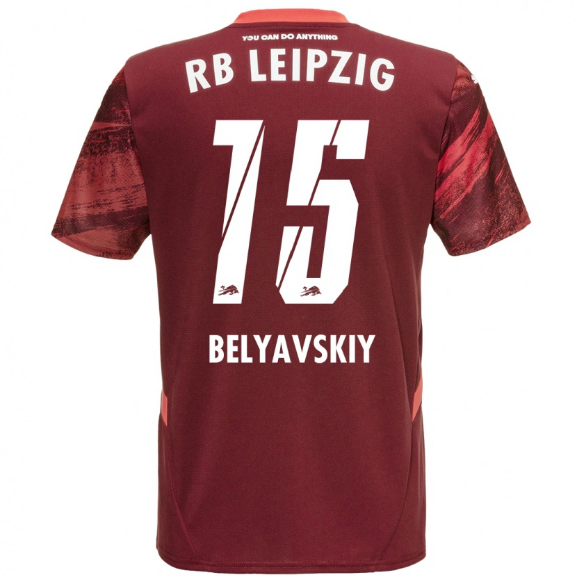 Danxen Kinderen David Belyavskiy #15 Bordeauxrood Uitshirt Uittenue 2024/25 T-Shirt