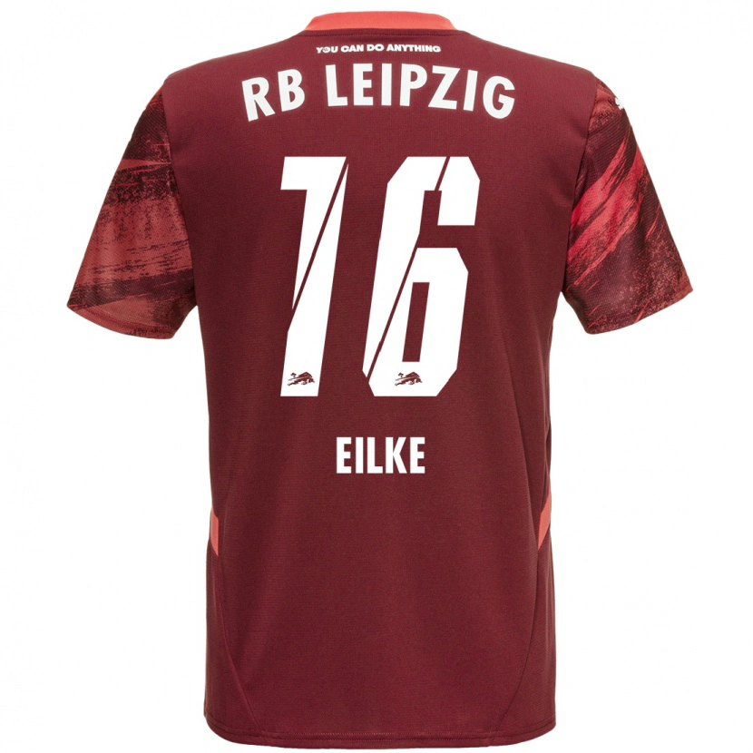 Danxen Kinderen Lennox Eilke #16 Bordeauxrood Uitshirt Uittenue 2024/25 T-Shirt