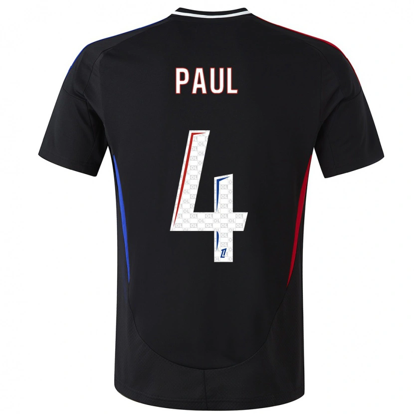 Danxen Kinderen Paul Akouokou #4 Zwart Uitshirt Uittenue 2024/25 T-Shirt