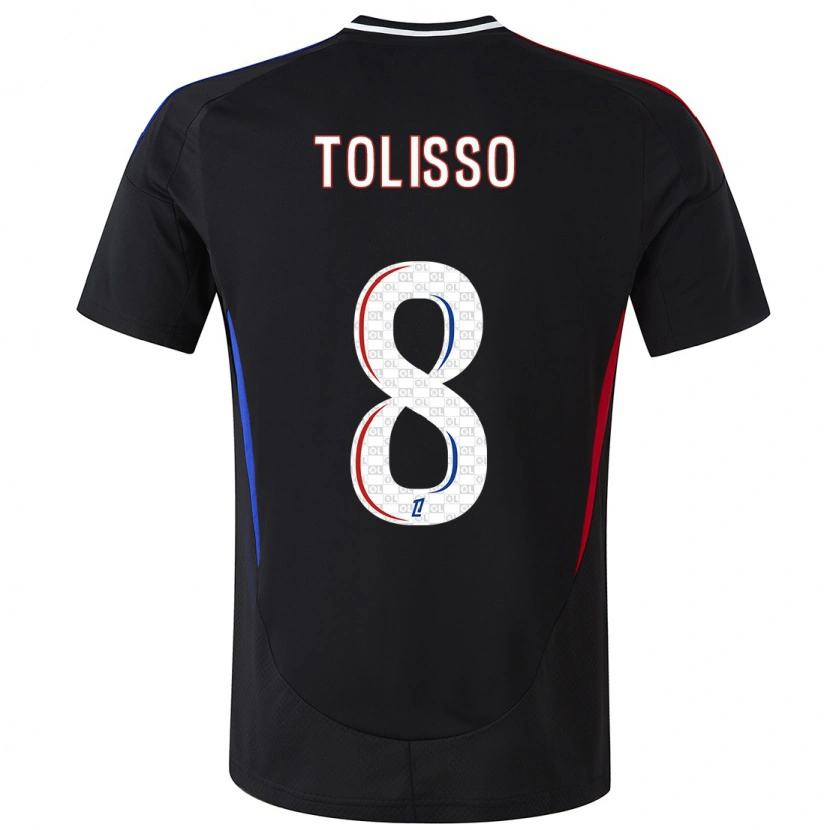 Danxen Kinderen Corentin Tolisso #8 Zwart Uitshirt Uittenue 2024/25 T-Shirt