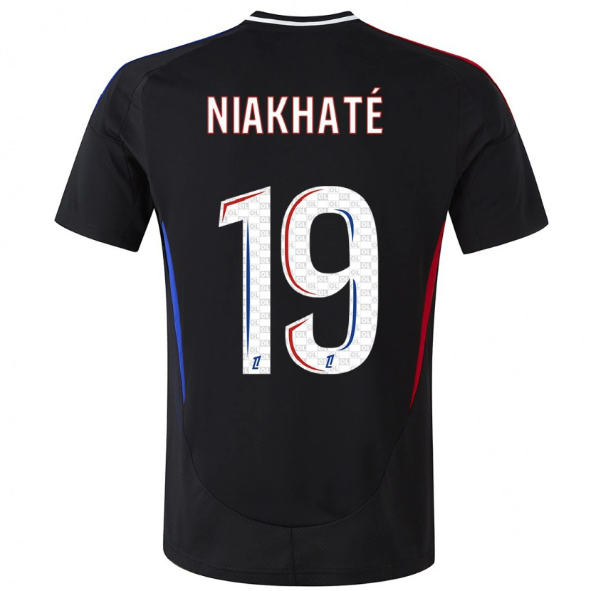 Danxen Kinderen Moussa Niakhaté #19 Zwart Uitshirt Uittenue 2024/25 T-Shirt