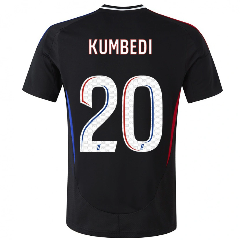 Danxen Kinderen Saël Kumbedi #20 Zwart Uitshirt Uittenue 2024/25 T-Shirt