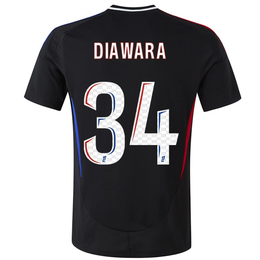 Danxen Kinderen Mahamadou Diawara #34 Zwart Uitshirt Uittenue 2024/25 T-Shirt