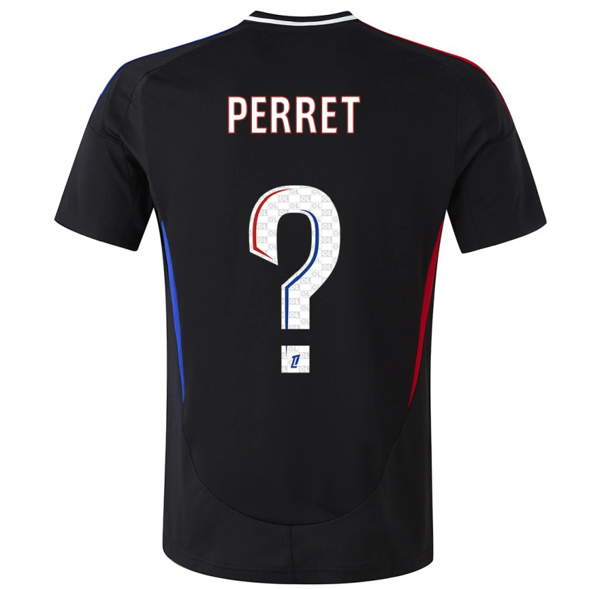 Danxen Kinderen Romain Perret #0 Zwart Uitshirt Uittenue 2024/25 T-Shirt