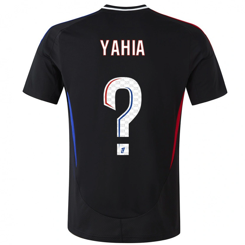 Danxen Kinderen Kelyan Yahia #0 Zwart Uitshirt Uittenue 2024/25 T-Shirt