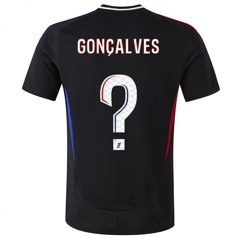 Danxen Kinderen Tiago Gonçalves #0 Zwart Uitshirt Uittenue 2024/25 T-Shirt