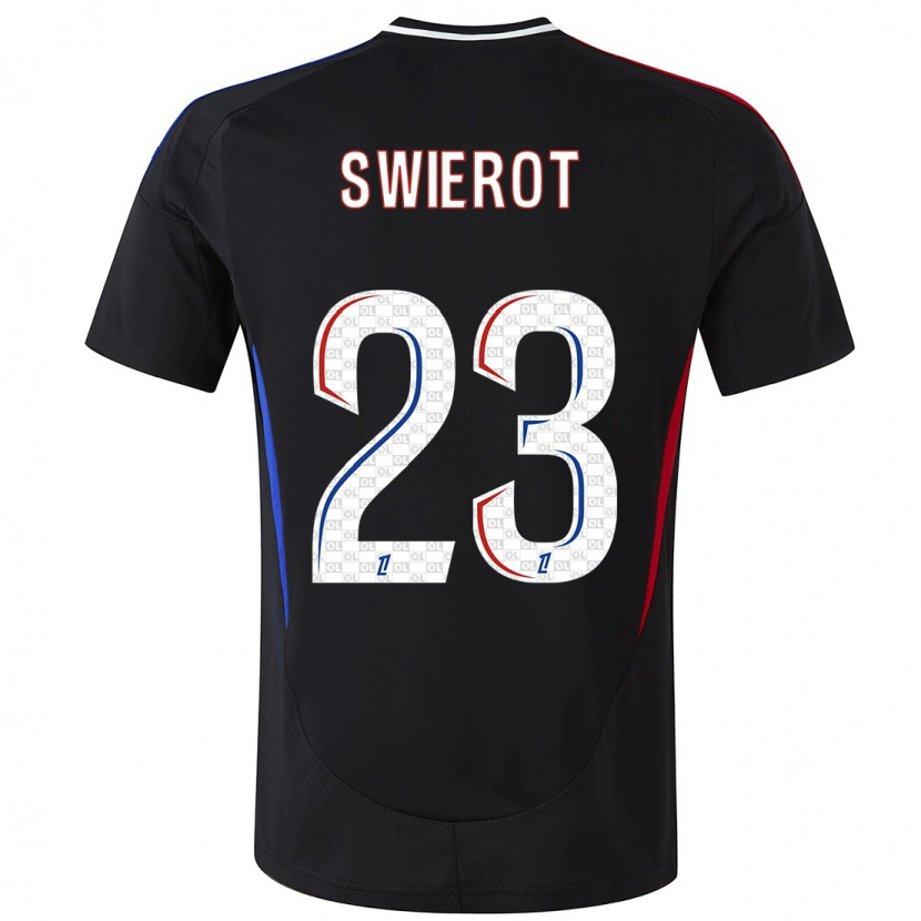 Danxen Kinderen Julie Swierot #23 Zwart Uitshirt Uittenue 2024/25 T-Shirt