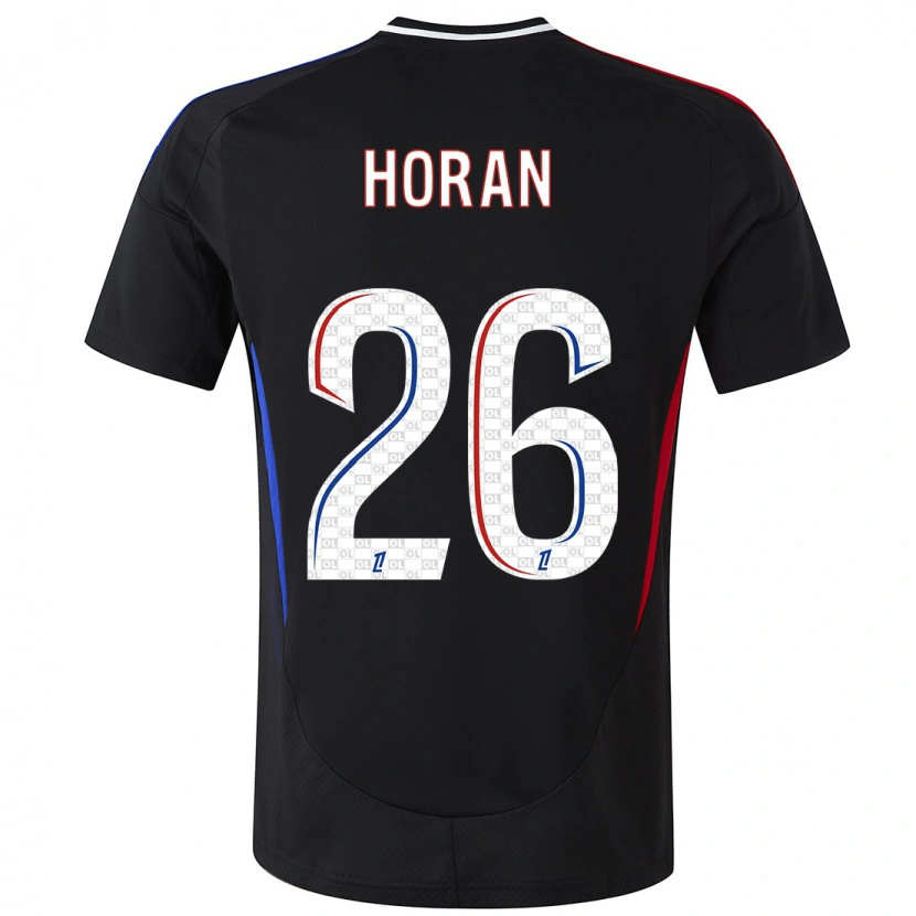 Danxen Kinderen Lindsey Horan #26 Zwart Uitshirt Uittenue 2024/25 T-Shirt